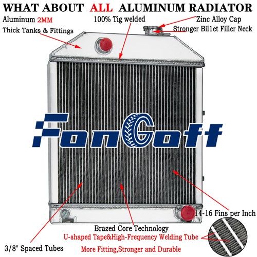 Aluminium radiator for ford - aluminium,