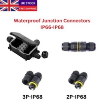 2 & 3 Way Pin Junction Box Outdoor Waterproof Electrical Cable Wire Connector UK