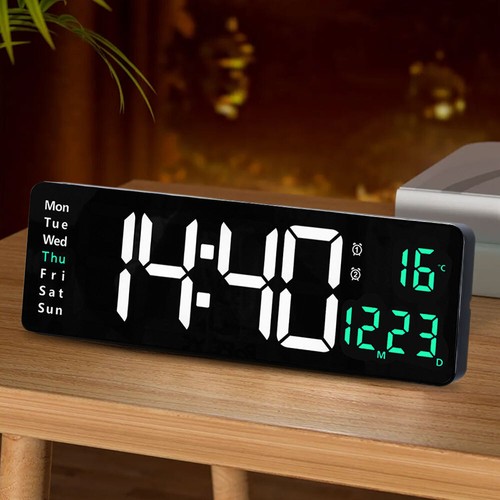 Large led digital wall - large, clock