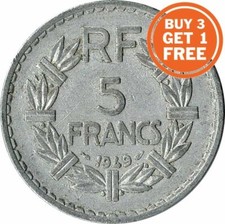 5 FRENCH FRANCS 1945 TO 1952