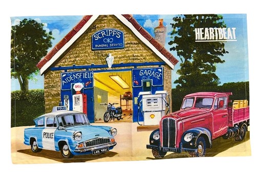 Heartbeat tea towel - towel,