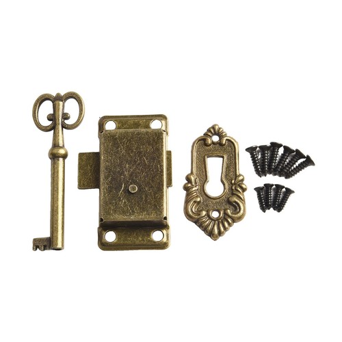 Vintage door lock drawer - door,