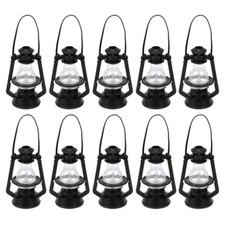  10 Pcs Kerosene Lamp Oil Lamps Mini Lantern House Model Miniature Accessories