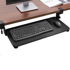 Large Clamp On Keyboard Tray