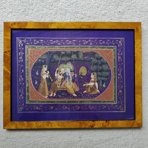 Framed indian painting - indian,