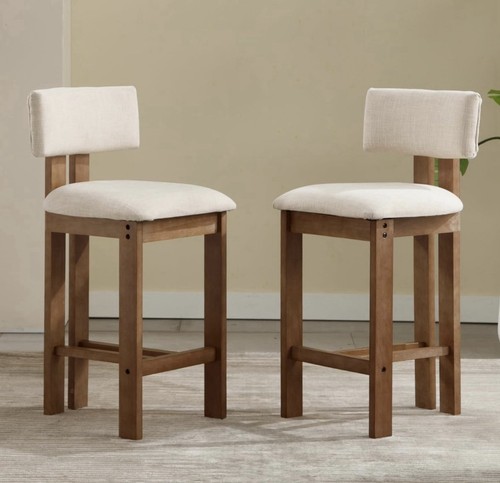 2pcs bar stools linen kitchen - 2pcs,