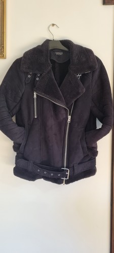 Topshop black faux suede - topshop,