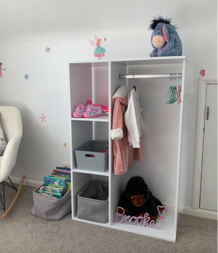 Small open wardrobe - open, mobile