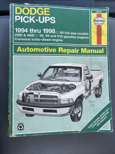 Haynes repair manual dodge - repair,