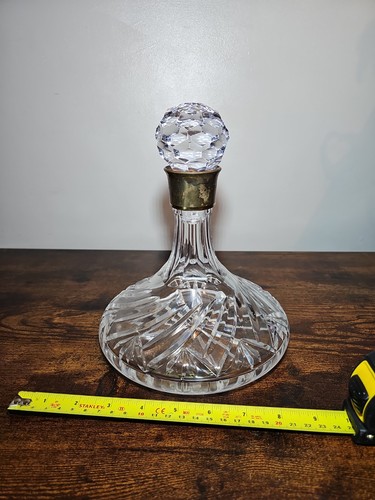 Vintage crystal ships decanter - vintage,