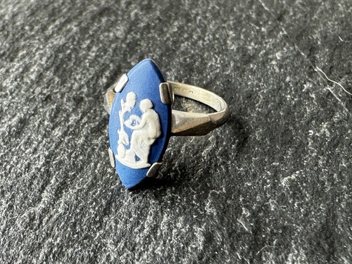 Vintage wedgwood ring - ring, blue