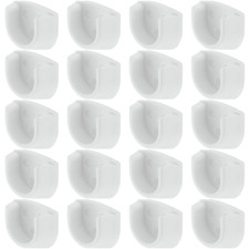 20x White Rail End Supports