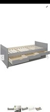 Single guest bed with trundle - bed,