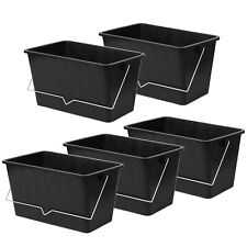 5pcs 15L Black Paint Scuttle