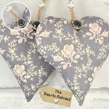 2x SHABBY CHIC ROSE HANDMADE