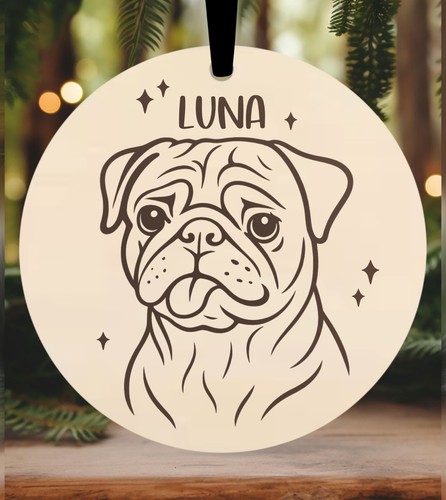 Pug dog christmas - dog,