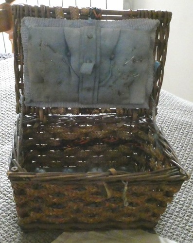 1920s childs wicker sewing - wicker,