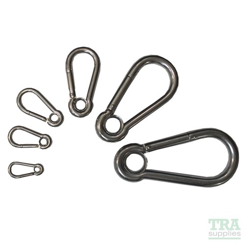 Stainless steel carbine hook - steel,