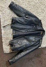JTS Heavyweight biker jacket genuine leather 