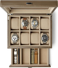 Premium 8-Slot Faux Leather