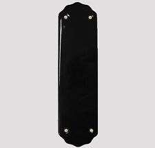 1 x Black Porcelain Door Finger Plate