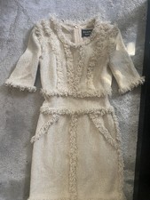 Authentic Chanel prototype , tweed dress - suit , small / petite Sample