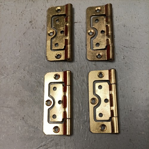 Flush door hinges - 4, zinc