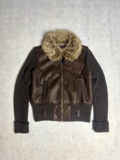 Y2K Suede Leather Faux Fur