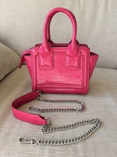 Zara Pink Croc Handbag with