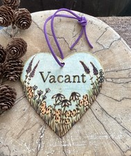 Handmade Toilet Engaged Vacant