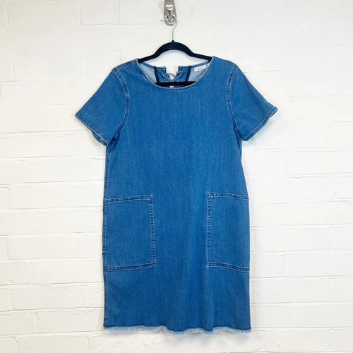 Fat face denim dress short - denim,