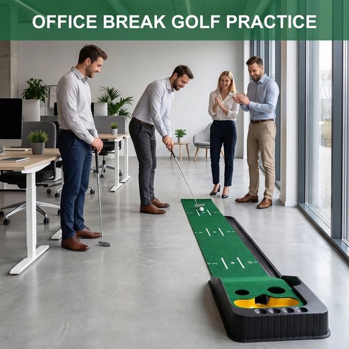 Indoor golf putting - indoor, mat
