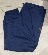 FILA BLUE TRACKSUIT BOTTOMS 50 - 52" WAIST 29" INSIDE LEG BNWOT NEW ^