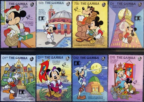 Gambia 1992 1329 disney - 1992, 1329-36