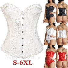 Women Overbust Boned White