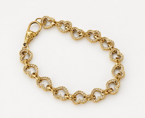 9ct gold heart belcher - 9ct,