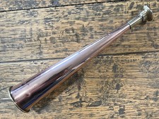 Vintage Brass and Copper English Hunting Horn 8 1/2" long 1 3/4" Bell Diameter