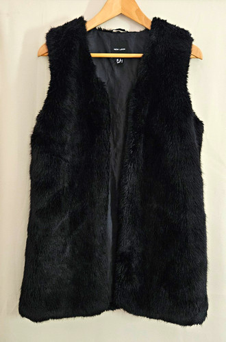 New look black faux fur - new,