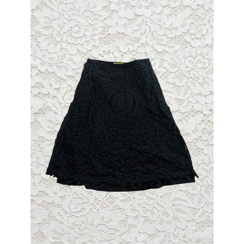 Vintage black crochet midi - vintage,