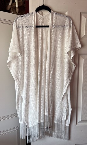 White net kimono cover - white, kimono/cover