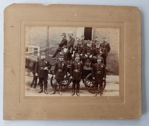Fire brigade with - fire,
