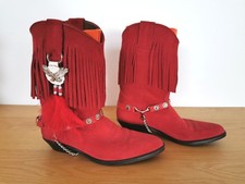 Wrangler Red Suede Fringed