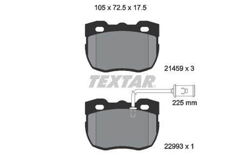 Brake pads set front - brake,