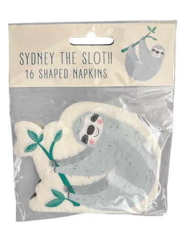 Sydney the sloth napkins - sloth,