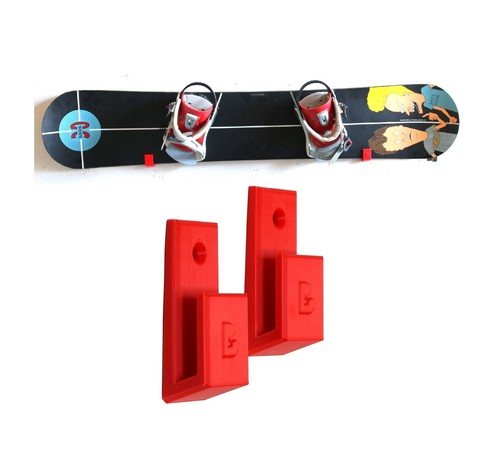 Snowboard wall mount storage - wall,