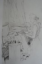 TOULOUSE-LAUTREC: The Invalid, Engraving Signed, 1951, Edition Limited To 1000ex