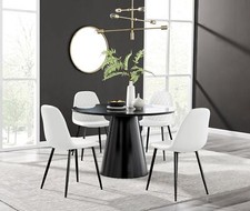 PALMA Black Semi-Gloss Round