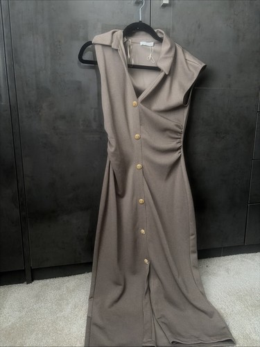 Brown zara long dress - zara, ✨