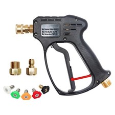 EDOU High Pressure Power Washer Short Gun Kit - Heavy Duty Brass and Stainless
