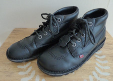 Kickers Boots Shoes Black Boots Size EU 41 UK 7 Lace Up